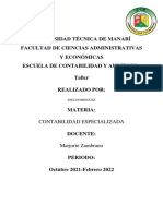 Taller Contabilidad Especializada Jose Dominguez