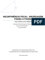 Incontinência Fecal - Abordagem Passo A Passo