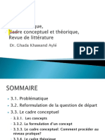 Semaine 3 - Oct 2021 - Problématique, Cadre Conceptuel Et Théorique, Revue de Littérature