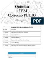 Correção PET 03 - 1º EM