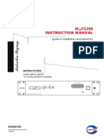 Instruction Manual: Guide To Installation and Operation