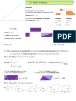 Devoir Maths Aires Et Volumes