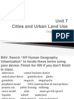 Unit 7 Cities and Urban Land Use