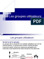 3 - Les Groupes Utilisateurs