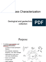 Rock Mass Characterisation