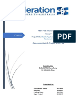 Assessment Task 3: Project Write-Up: ITECH 7415: Masters Project Group 7 Project Title