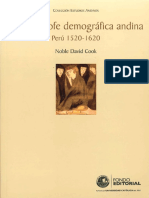 La Catastrofe Demografica Andina Peru 1520 - 1620