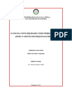 O Uso Da Contabilidade Como Ferramenta de Apoio À Gestão de Pequenas Empresas - Filipe Cangombe