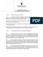 Reglamento de Titulacion Filosofia y Humanidades Con Comentarios