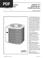 Product Data: Comfort™ 10 38YKC (60 HZ) 10 SEER Heat Pump