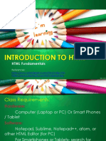 EndTerm LearningTopic1-HTML Basic