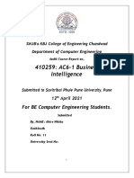 410259: AC6-1 Business Intelligence: For BE Computer Engineering Students