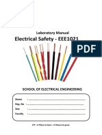 Electrical Safety - EEE1021: Laboratory Manual