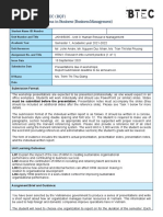 2021-2022 Fall HRM Assessment Brief