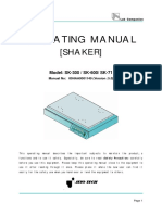 Operating Manual: (Shaker)