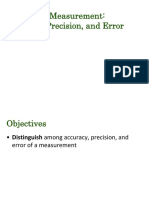 Chapter 1: Measurement: Accuracy, Precision, and Error