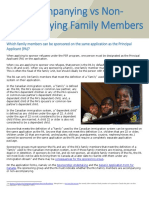 Accompanying Vs Non Accompanying Family Members