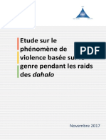 Etudes Sur Le Phenomene de VBG Pendant Les Raids Des Dahalo-Madagascar 2018