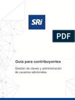 Guia para El Contribuyente SRI en Línea y Usuarios Adicionales