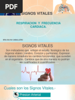 Signos Vitales: Respiracion Y Frecuencia Cardiaca