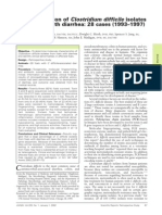 Characterization of Clostridium Difficile Isolates From Foals With Diarrhea: 28 Cases (1993-1997)