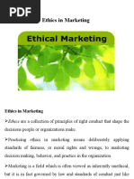 Ethics in Marketing