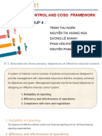 Internal Control and Coso Framework: Group 4