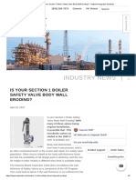 Body Wall Thickness of Pressure Safety Valves - SetPoint Instruction