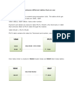 Vbak FPLTC: Links Between Different Tables That We Use