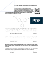 Kinetics of Malachite Green Fading