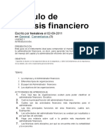 Modulo de Analisis Financiero