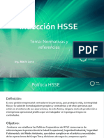 Induccion HSSE Normativas y Referencias