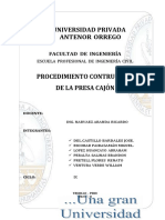 Procedimiento Contructivo de La Presa Cajón