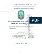 Laboratorio 4 - METODO DE LOS TRES AMPERIMETROS - MEDICION DE POTENCIA ACTIVA