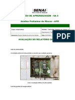 SA 5 - Desenvolvimento Da Análise Preliminar de Riscos - APR de Acordo Com Análise Do Relatório Do Analista