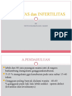 Fertilitas Dan Infertilitas: BY Tetti Solehati, S.KP., M.Kep