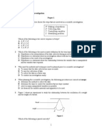 The Information Below Shows The: Chapter 1: Scientific Investigation Paper 1