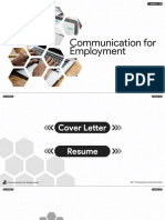 Communication For Employment