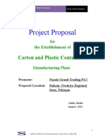 Feasibility Carton and Plastic Container DUKEM - PAZALO