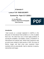 Concept of Food Security