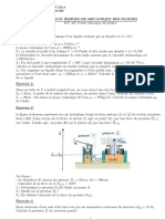 Travaux Diriges de Mecanique Des Fluides