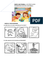 FICHA DE COMPRESIÓN LECTORA-DEL CUENTO - Los Pescados Super Poderosos de Mi Lonchera