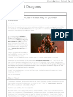 BDubs and Dragons - BDubs' Essential Guide To Patron Play For Your D&D Campaign