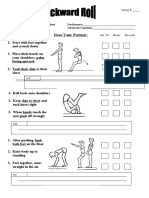 Backward Roll Evaluation Sheet