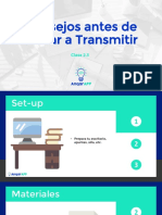 Consejos Antes de Iniciar A Transmitir Zoom