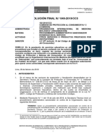 RESOLUCIÓN FINAL N.º 048-2019/CC3: Comisión de Protección Al Consumidor #3 Sede Central EXPEDIENTE N.º 102-2018/CC3