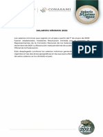 Salarios Mínimos 2022 - Tabla de Oficios y Profesiones