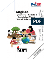 English: Quarter 2-Module 1 Explaining Visual - Verbal Relationships