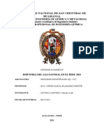 Informe Sobre La Industria Del Gas Natural