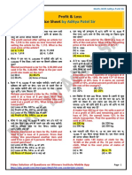 Profit and Loss Practice Sheet